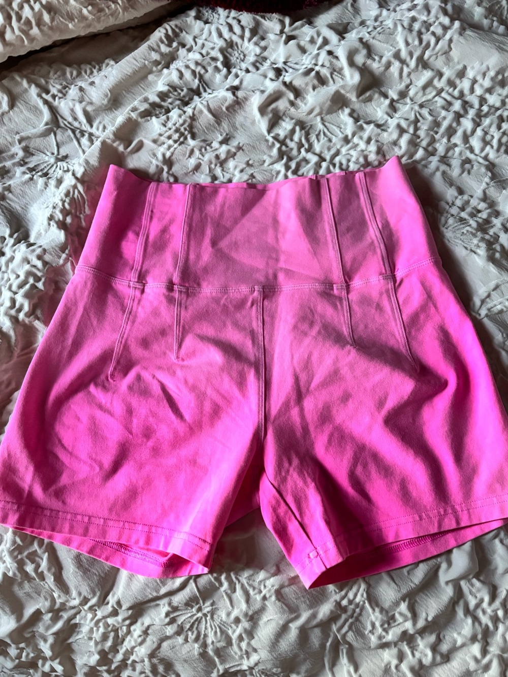 aerie High-Waist Hot Pink Performance Shorts